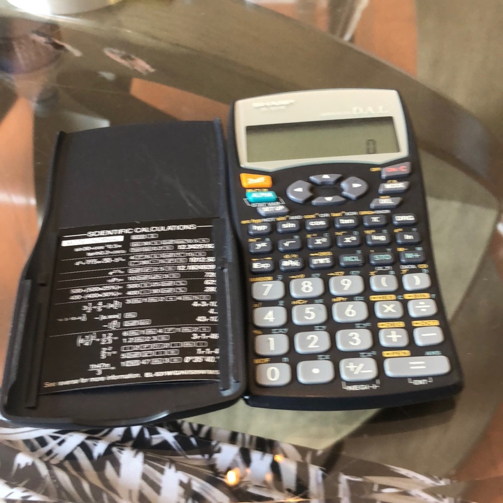 Sharp scientific calculator